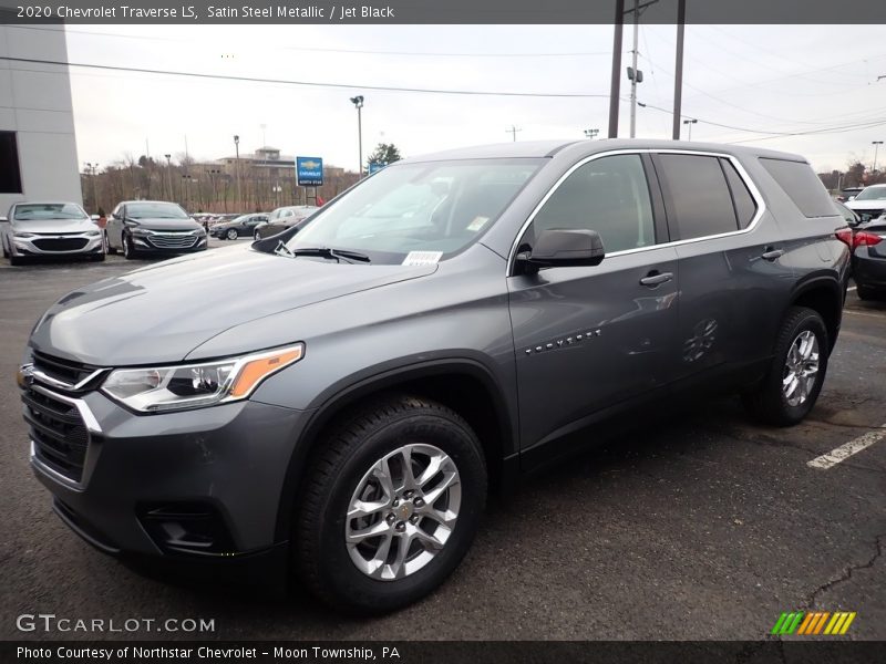 Satin Steel Metallic / Jet Black 2020 Chevrolet Traverse LS