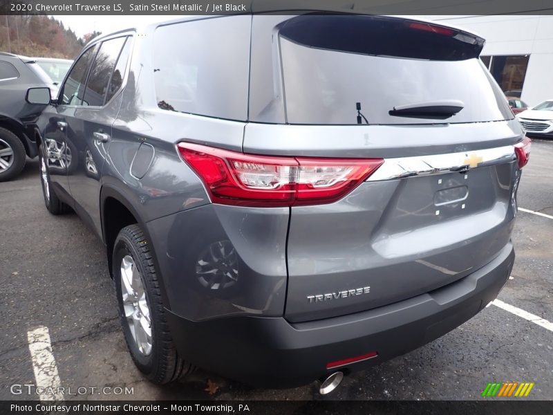 Satin Steel Metallic / Jet Black 2020 Chevrolet Traverse LS