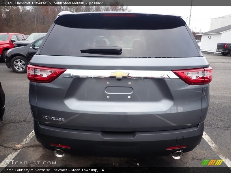Satin Steel Metallic / Jet Black 2020 Chevrolet Traverse LS