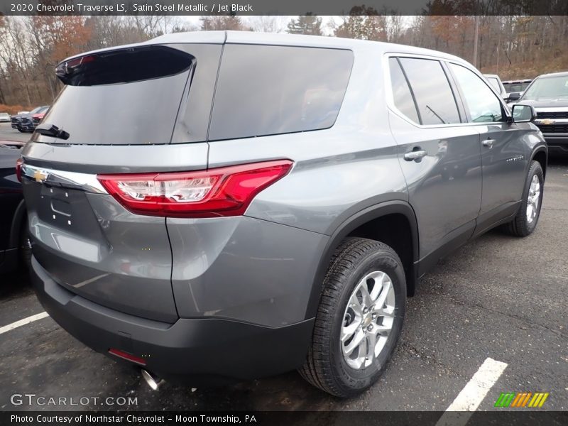 Satin Steel Metallic / Jet Black 2020 Chevrolet Traverse LS