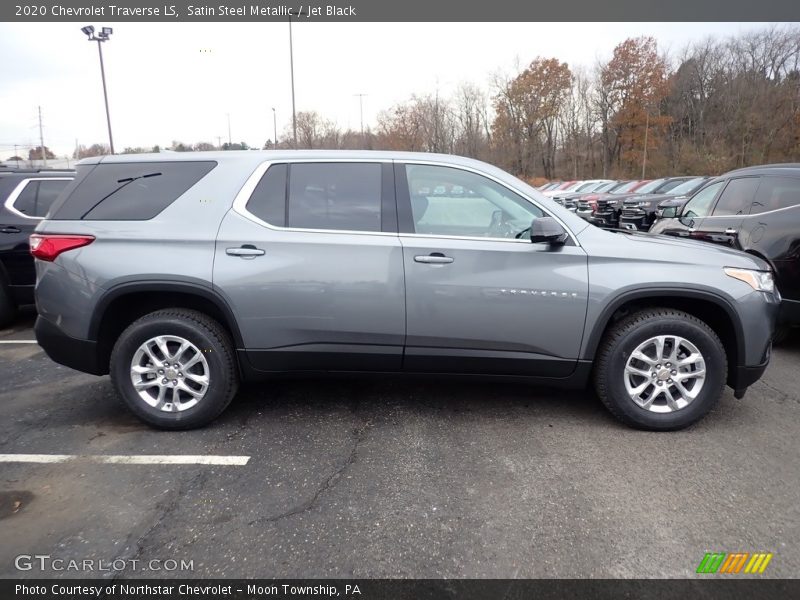 Satin Steel Metallic / Jet Black 2020 Chevrolet Traverse LS