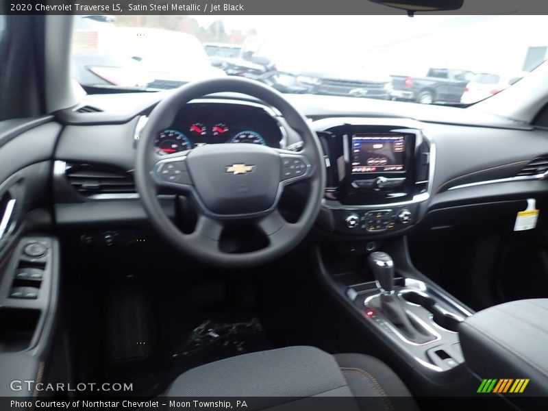 Satin Steel Metallic / Jet Black 2020 Chevrolet Traverse LS