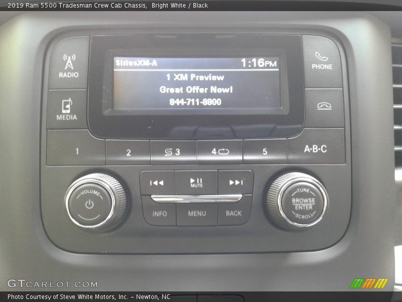 Bright White / Black 2019 Ram 5500 Tradesman Crew Cab Chassis