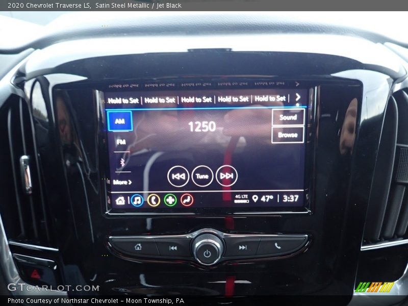 Satin Steel Metallic / Jet Black 2020 Chevrolet Traverse LS