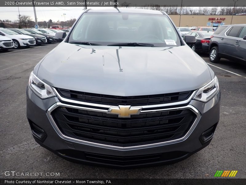 Satin Steel Metallic / Jet Black 2020 Chevrolet Traverse LS AWD