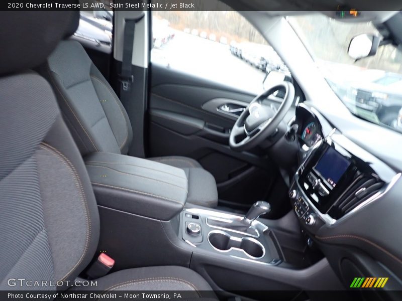 Satin Steel Metallic / Jet Black 2020 Chevrolet Traverse LS AWD