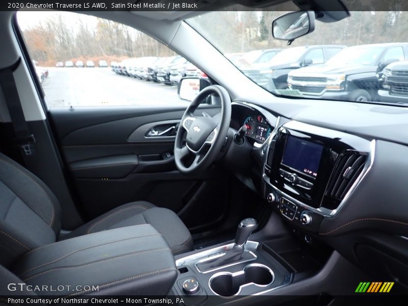 Satin Steel Metallic / Jet Black 2020 Chevrolet Traverse LS AWD