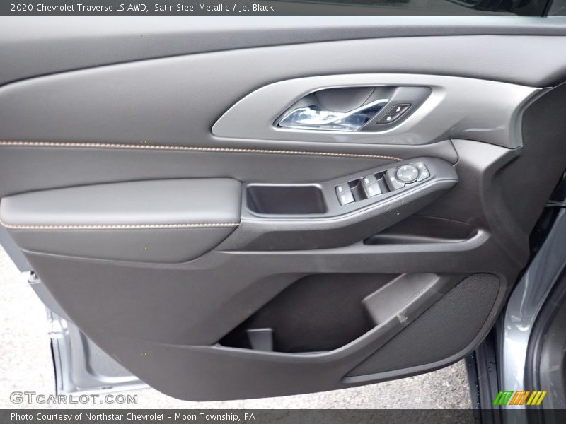 Satin Steel Metallic / Jet Black 2020 Chevrolet Traverse LS AWD