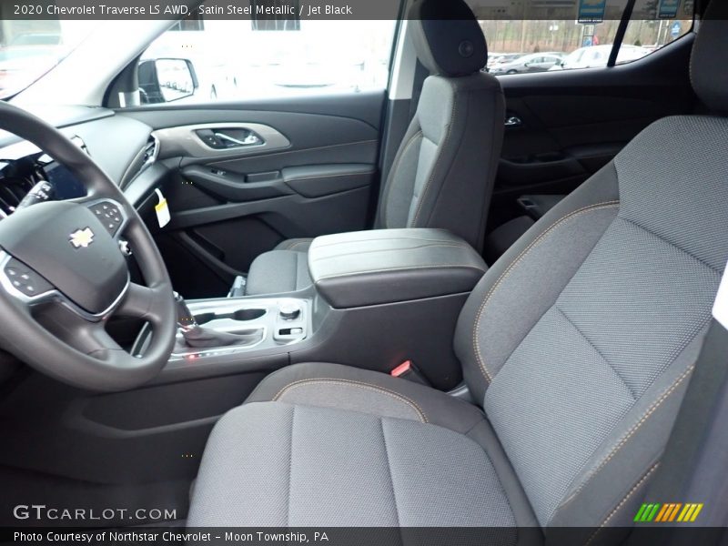 Satin Steel Metallic / Jet Black 2020 Chevrolet Traverse LS AWD