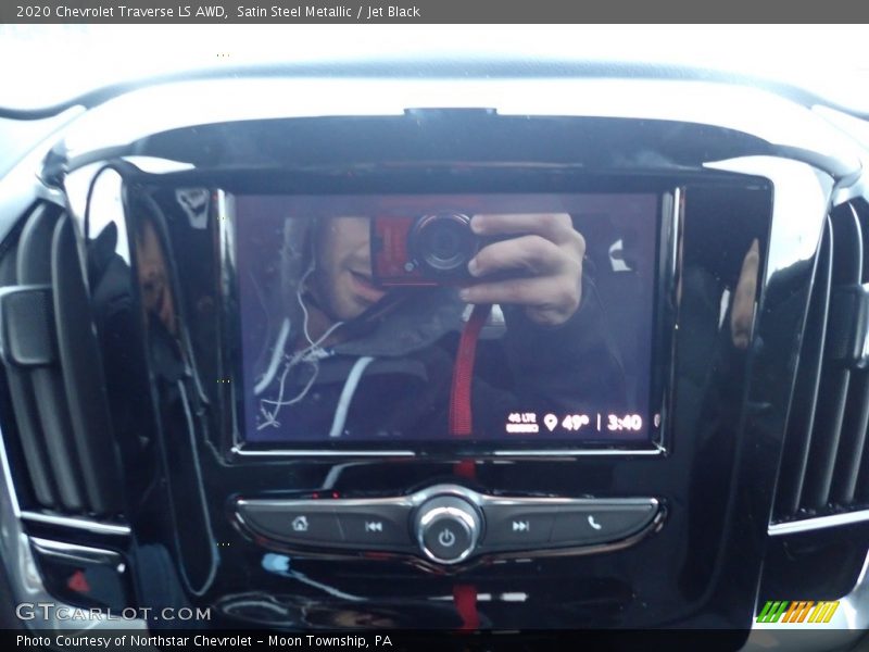 Satin Steel Metallic / Jet Black 2020 Chevrolet Traverse LS AWD