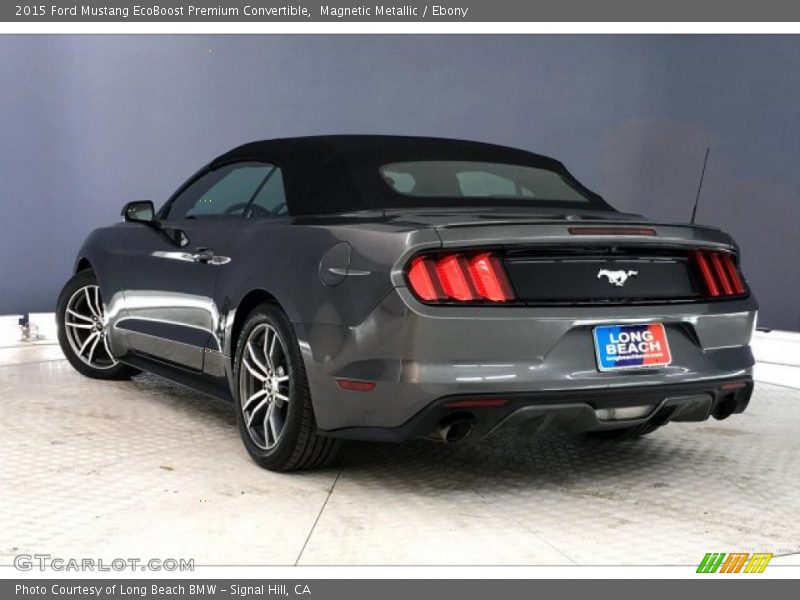 Magnetic Metallic / Ebony 2015 Ford Mustang EcoBoost Premium Convertible