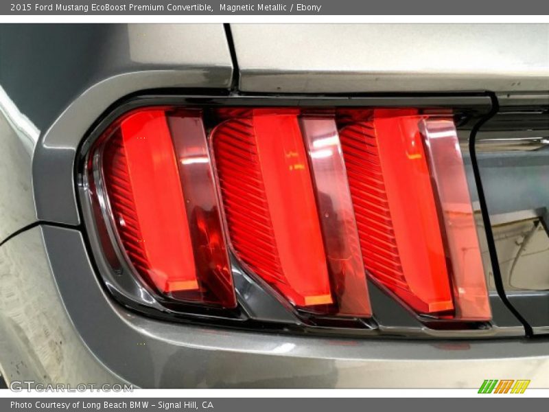Magnetic Metallic / Ebony 2015 Ford Mustang EcoBoost Premium Convertible