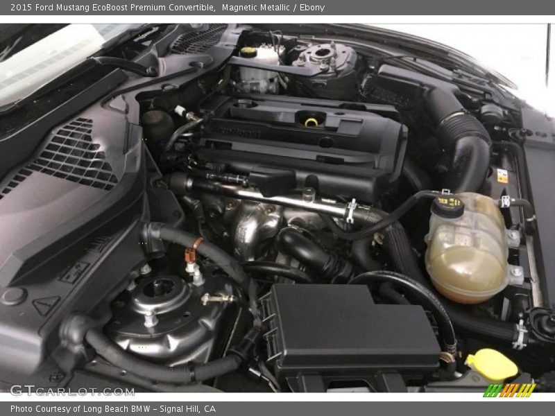 Magnetic Metallic / Ebony 2015 Ford Mustang EcoBoost Premium Convertible