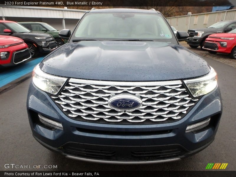 Blue Metallic / Ebony 2020 Ford Explorer Platinum 4WD