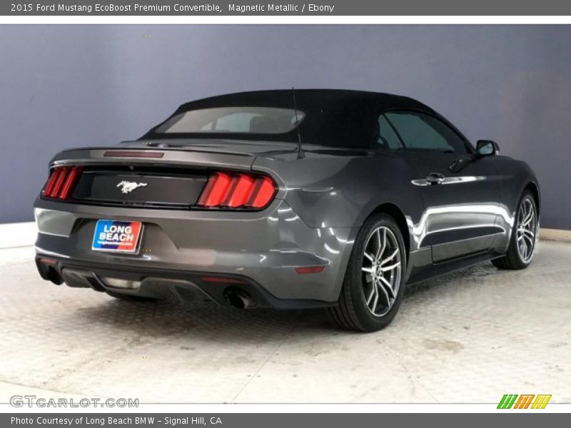 Magnetic Metallic / Ebony 2015 Ford Mustang EcoBoost Premium Convertible