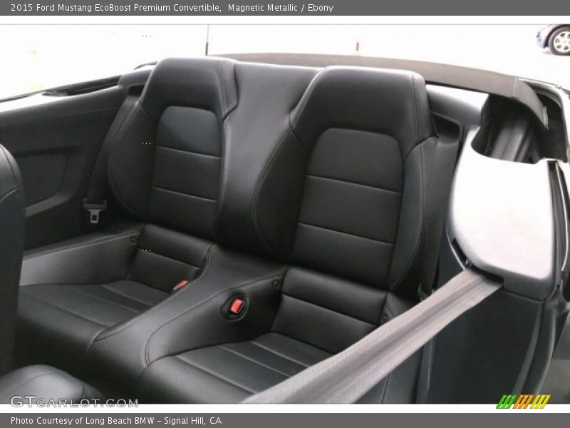 Magnetic Metallic / Ebony 2015 Ford Mustang EcoBoost Premium Convertible