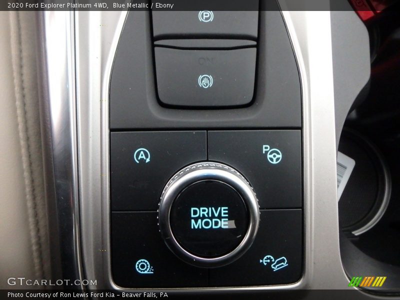 Controls of 2020 Explorer Platinum 4WD