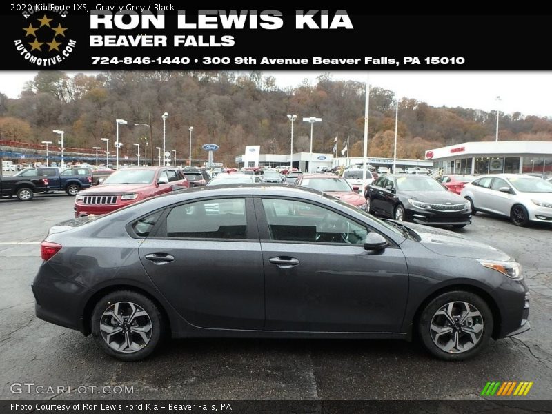 Gravity Grey / Black 2020 Kia Forte LXS