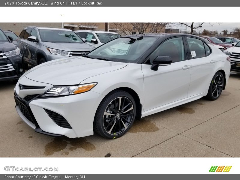 Wind Chill Pearl / Cockpit Red 2020 Toyota Camry XSE