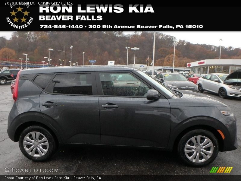 Gravity Gray / Black 2020 Kia Soul LX