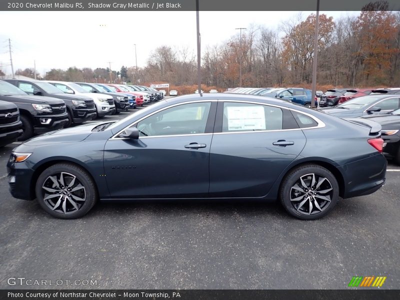 Shadow Gray Metallic / Jet Black 2020 Chevrolet Malibu RS