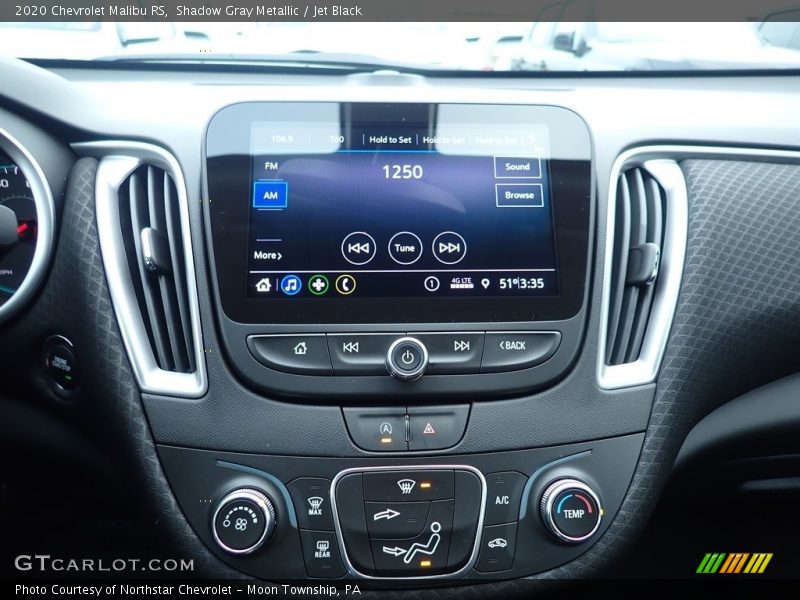 Shadow Gray Metallic / Jet Black 2020 Chevrolet Malibu RS