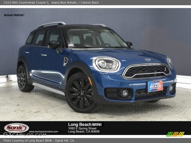 Island Blue Metallic / Carbon Black 2020 Mini Countryman Cooper S
