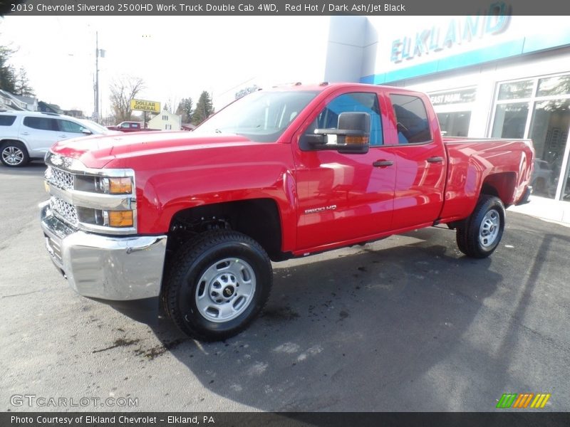Red Hot / Dark Ash/Jet Black 2019 Chevrolet Silverado 2500HD Work Truck Double Cab 4WD