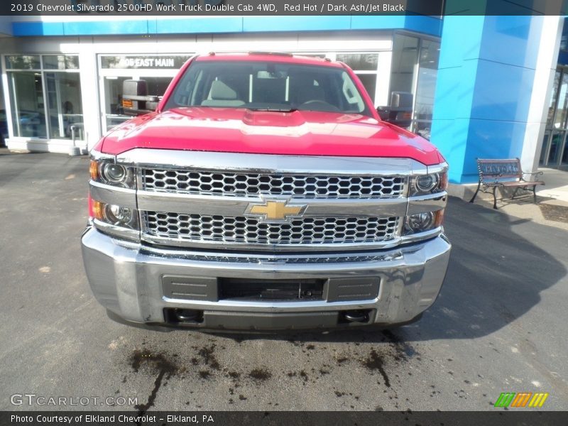Red Hot / Dark Ash/Jet Black 2019 Chevrolet Silverado 2500HD Work Truck Double Cab 4WD