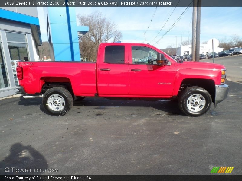 Red Hot / Dark Ash/Jet Black 2019 Chevrolet Silverado 2500HD Work Truck Double Cab 4WD