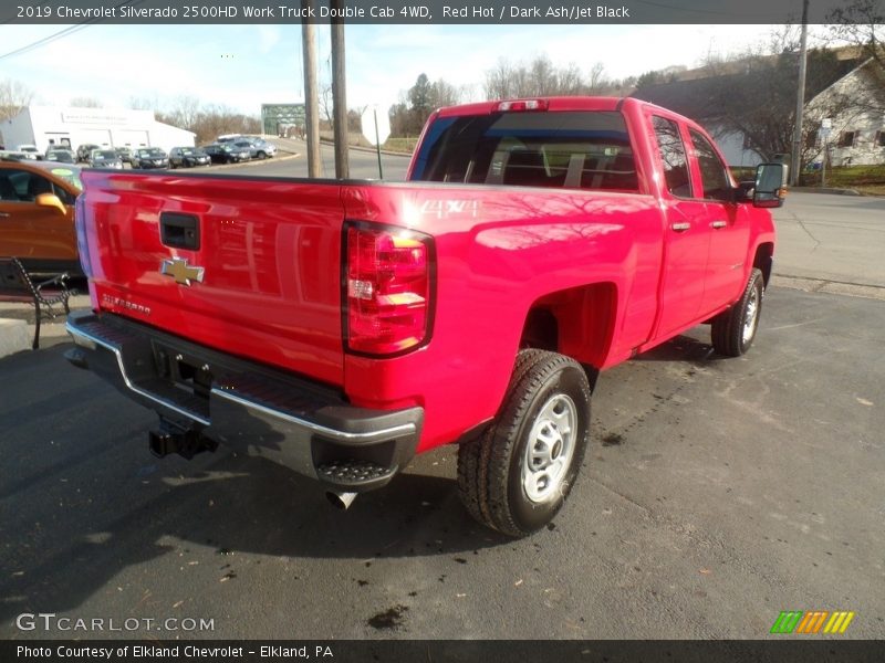 Red Hot / Dark Ash/Jet Black 2019 Chevrolet Silverado 2500HD Work Truck Double Cab 4WD