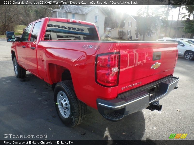 Red Hot / Dark Ash/Jet Black 2019 Chevrolet Silverado 2500HD Work Truck Double Cab 4WD