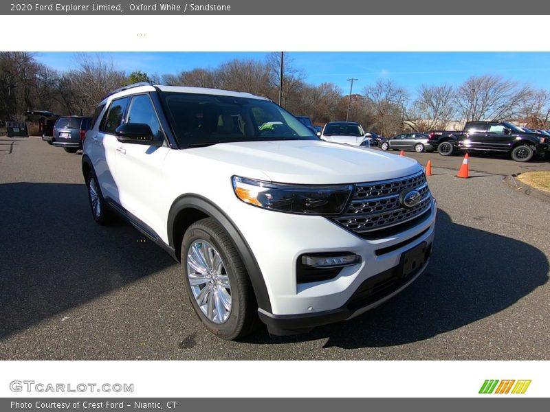 Oxford White / Sandstone 2020 Ford Explorer Limited
