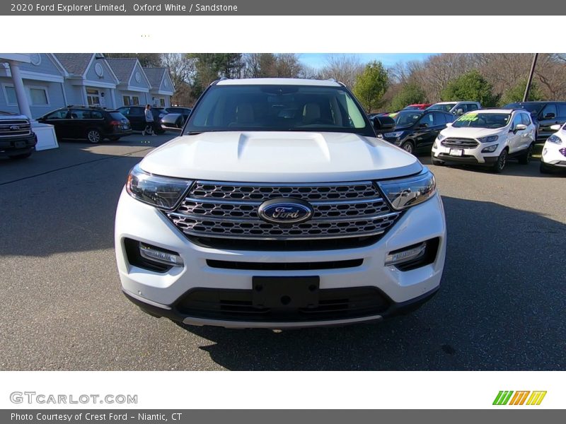 Oxford White / Sandstone 2020 Ford Explorer Limited
