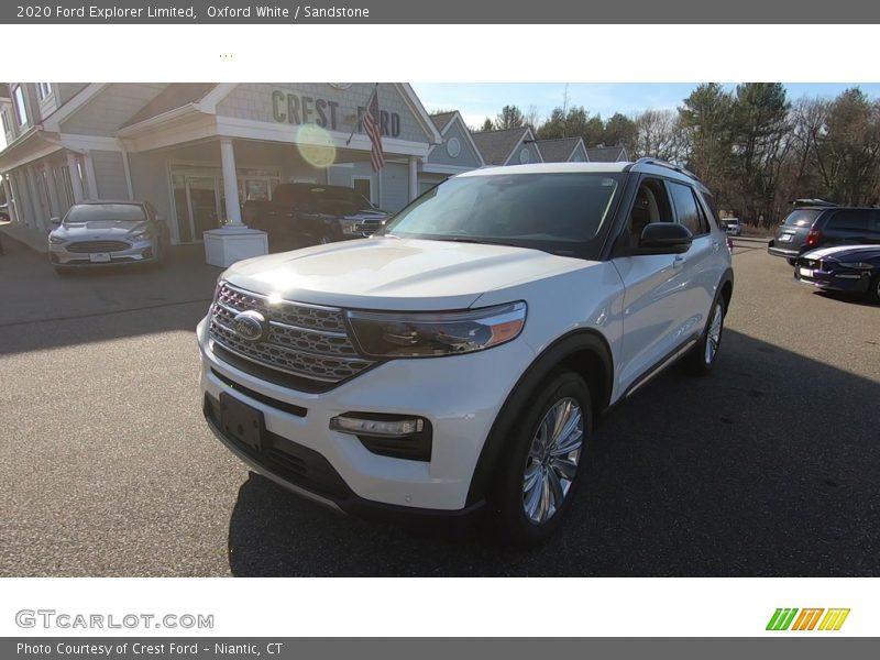 Oxford White / Sandstone 2020 Ford Explorer Limited