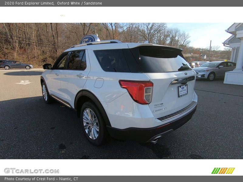 Oxford White / Sandstone 2020 Ford Explorer Limited