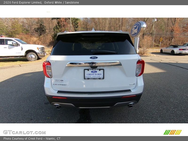 Oxford White / Sandstone 2020 Ford Explorer Limited