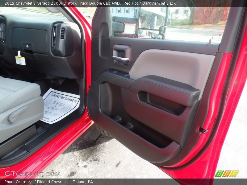 Red Hot / Dark Ash/Jet Black 2019 Chevrolet Silverado 2500HD Work Truck Double Cab 4WD