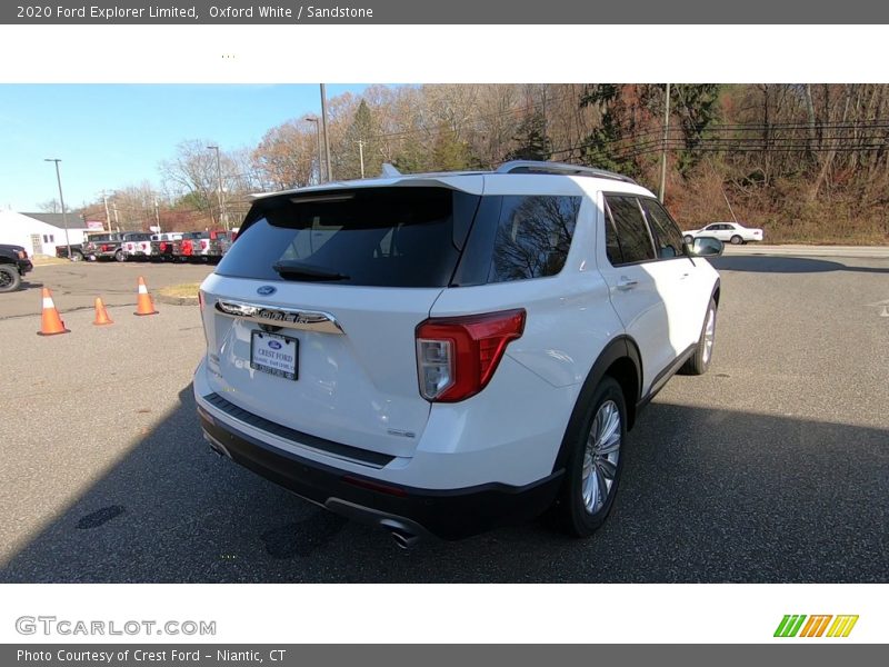 Oxford White / Sandstone 2020 Ford Explorer Limited