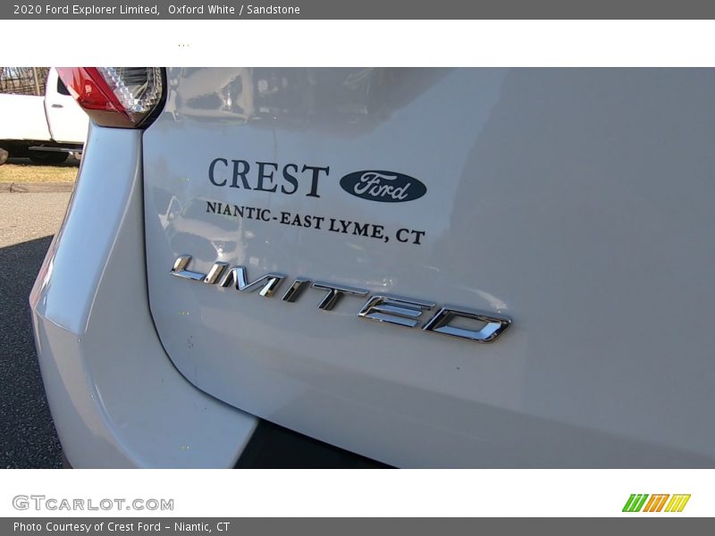 Oxford White / Sandstone 2020 Ford Explorer Limited