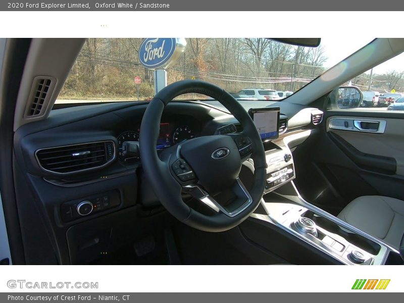 Oxford White / Sandstone 2020 Ford Explorer Limited