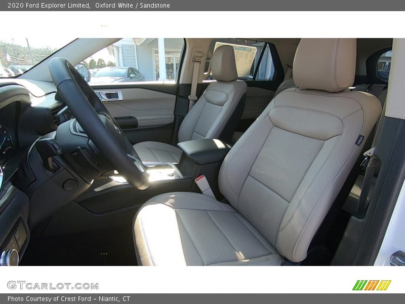 Oxford White / Sandstone 2020 Ford Explorer Limited