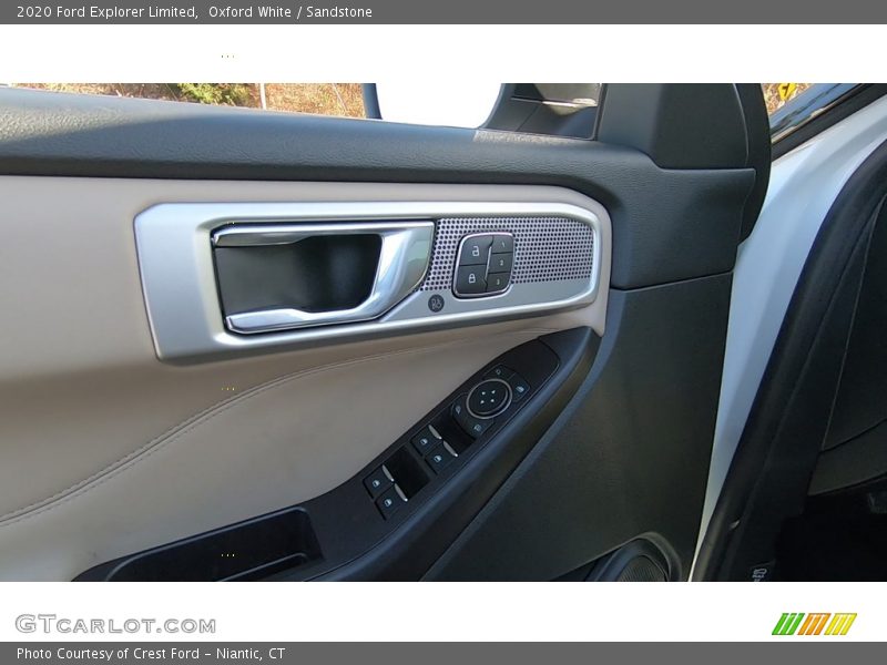 Oxford White / Sandstone 2020 Ford Explorer Limited