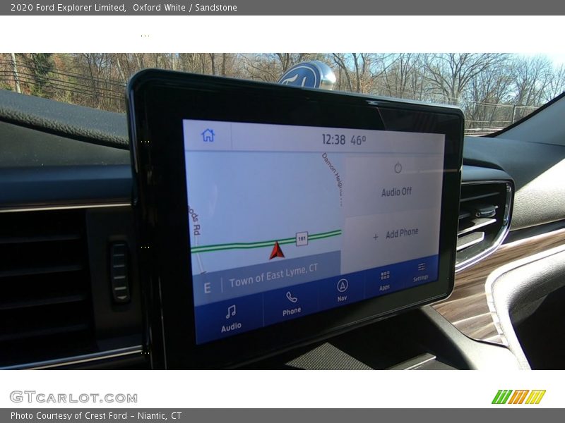 Oxford White / Sandstone 2020 Ford Explorer Limited