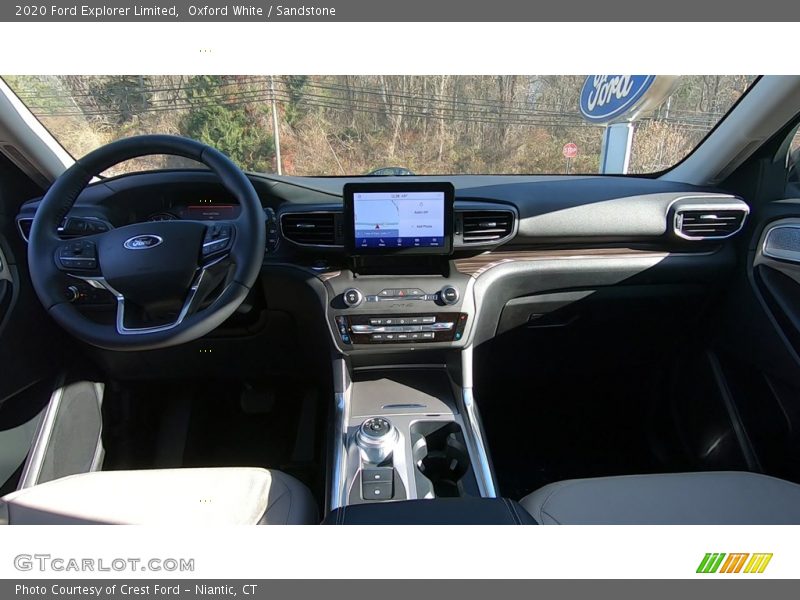 Oxford White / Sandstone 2020 Ford Explorer Limited