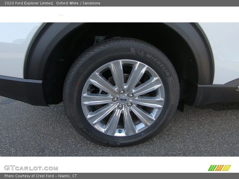 Oxford White / Sandstone 2020 Ford Explorer Limited