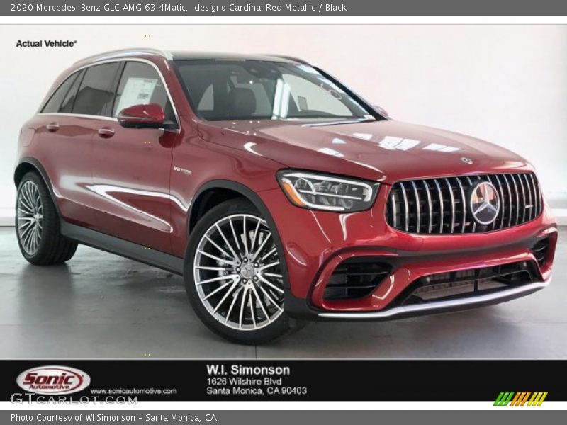 designo Cardinal Red Metallic / Black 2020 Mercedes-Benz GLC AMG 63 4Matic