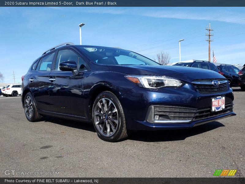 Dark Blue Pearl / Black 2020 Subaru Impreza Limited 5-Door