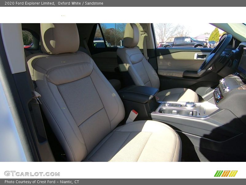 Oxford White / Sandstone 2020 Ford Explorer Limited