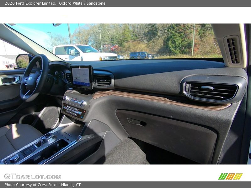 Oxford White / Sandstone 2020 Ford Explorer Limited